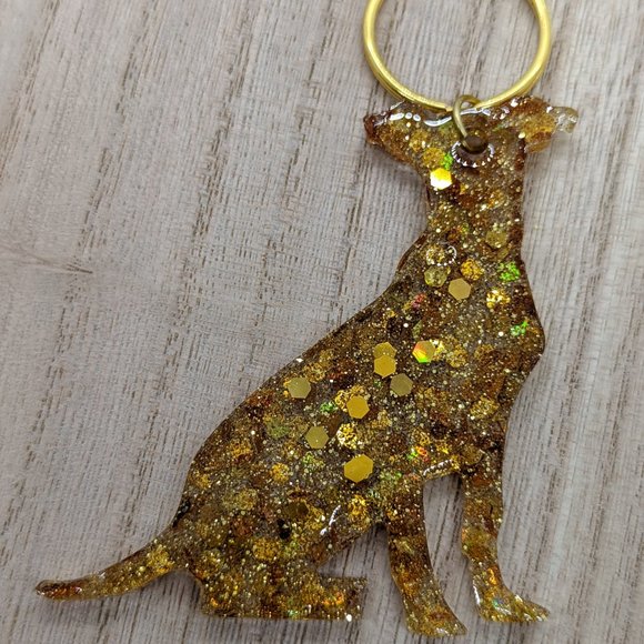 Pitbull Glitter Keychains - Picture 2 of 2